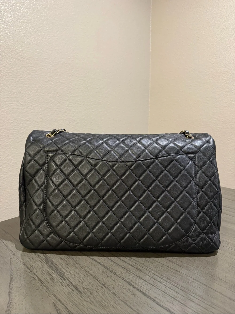 CHANEL XL Lambskin Black Gold Hardware